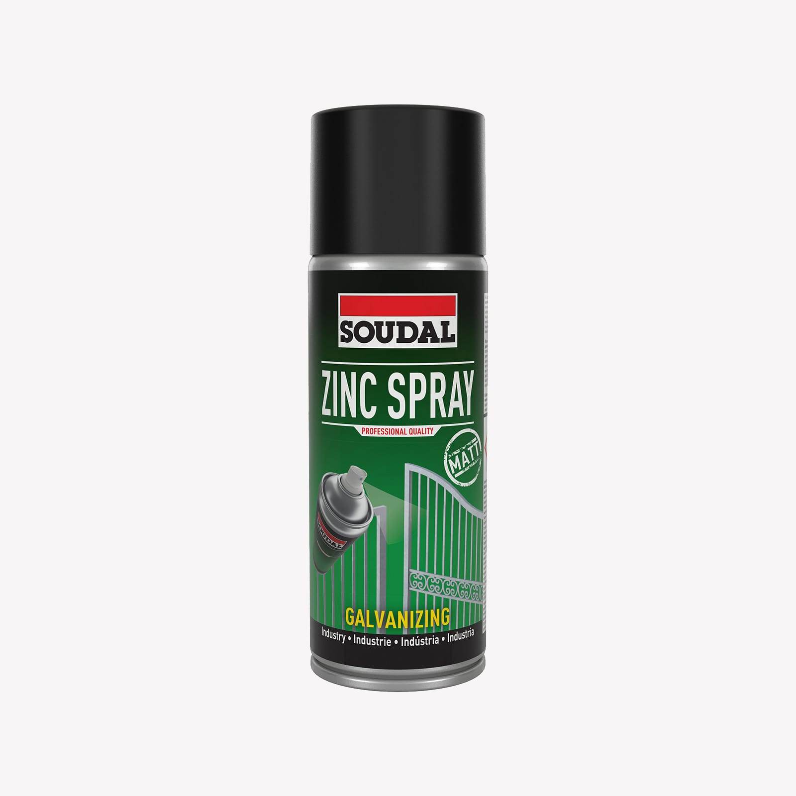 Zinc Spray Mate Escuro Premium 98% - Soudal