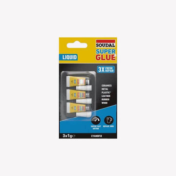 Super Glue Liquid 3x1g - Soudal