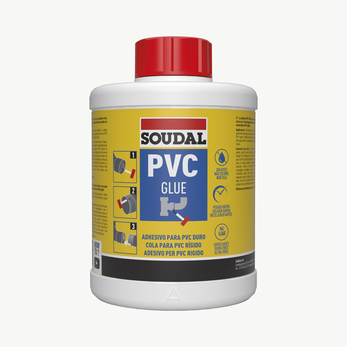 Cola para PVC Gel [com Pincel] | Soudal