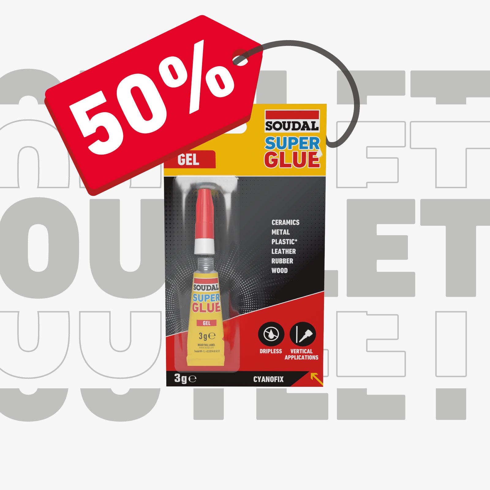 Super Glue Gel 3g (Outlet)