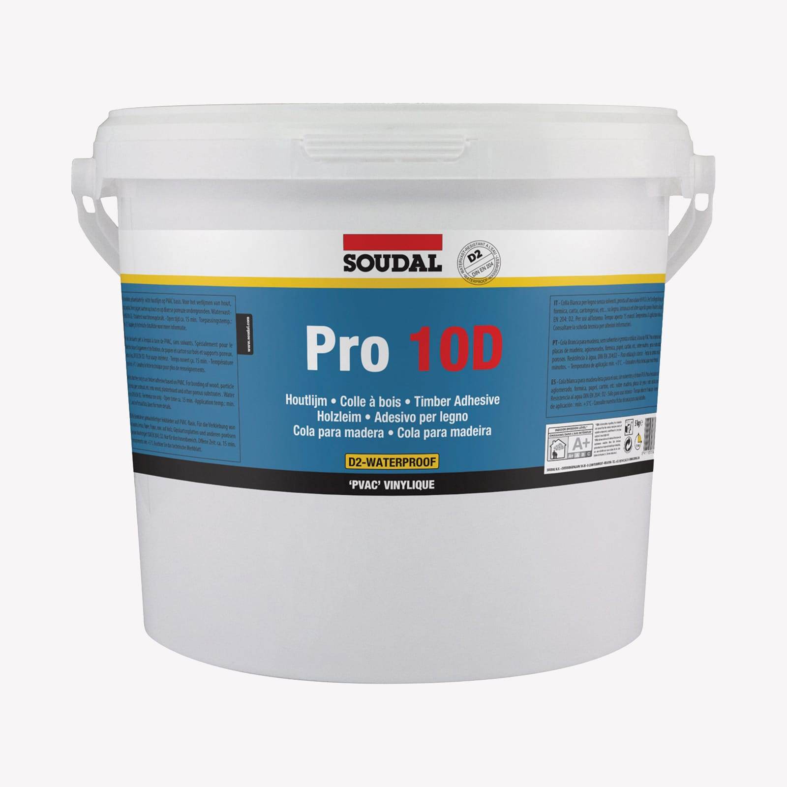 Cola Branca para Madeira Lenta PRO 10D - Soudal