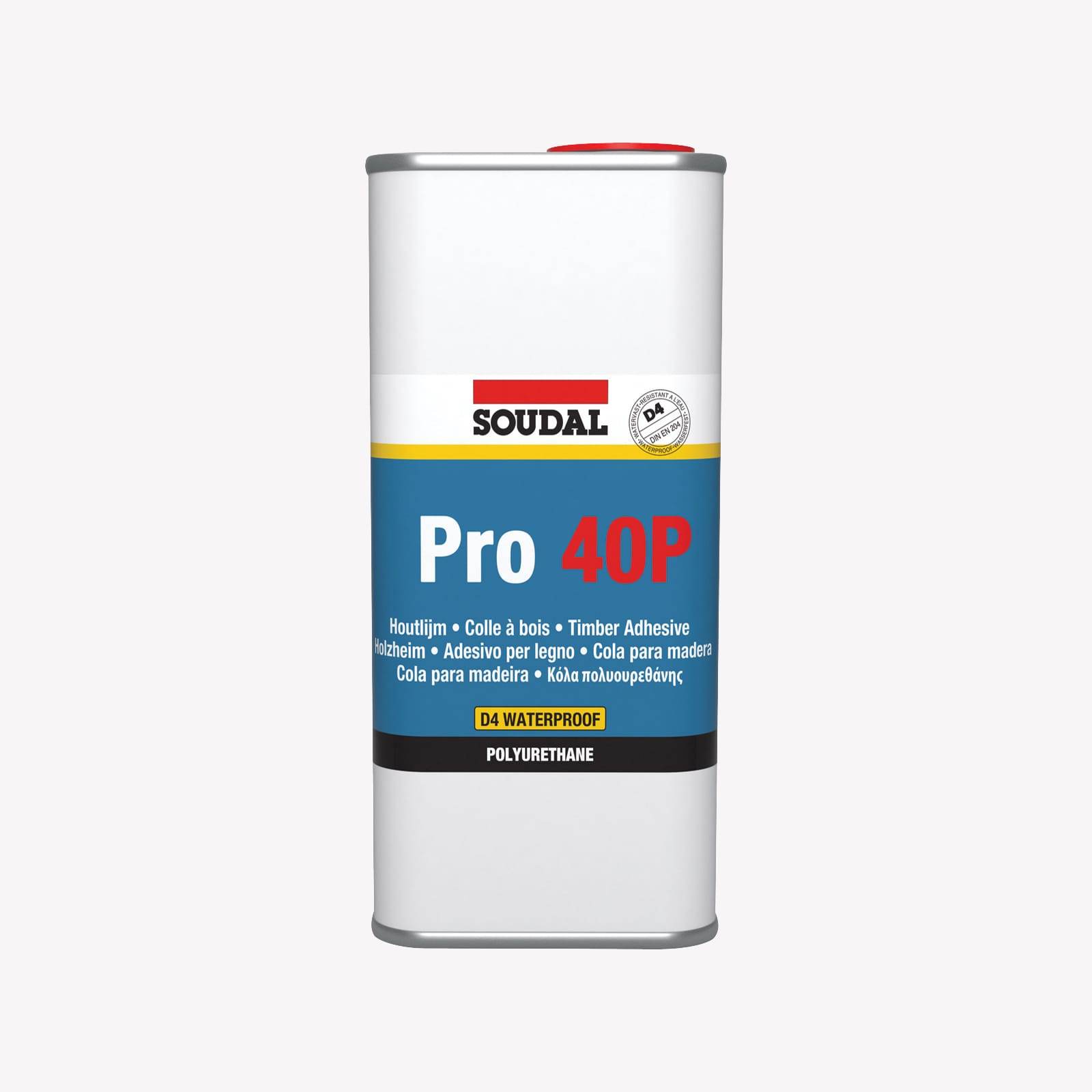 Cola PU para Madeira Resistente à Água PRO 40P - Soudal